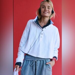 Women's White Button-Up Top